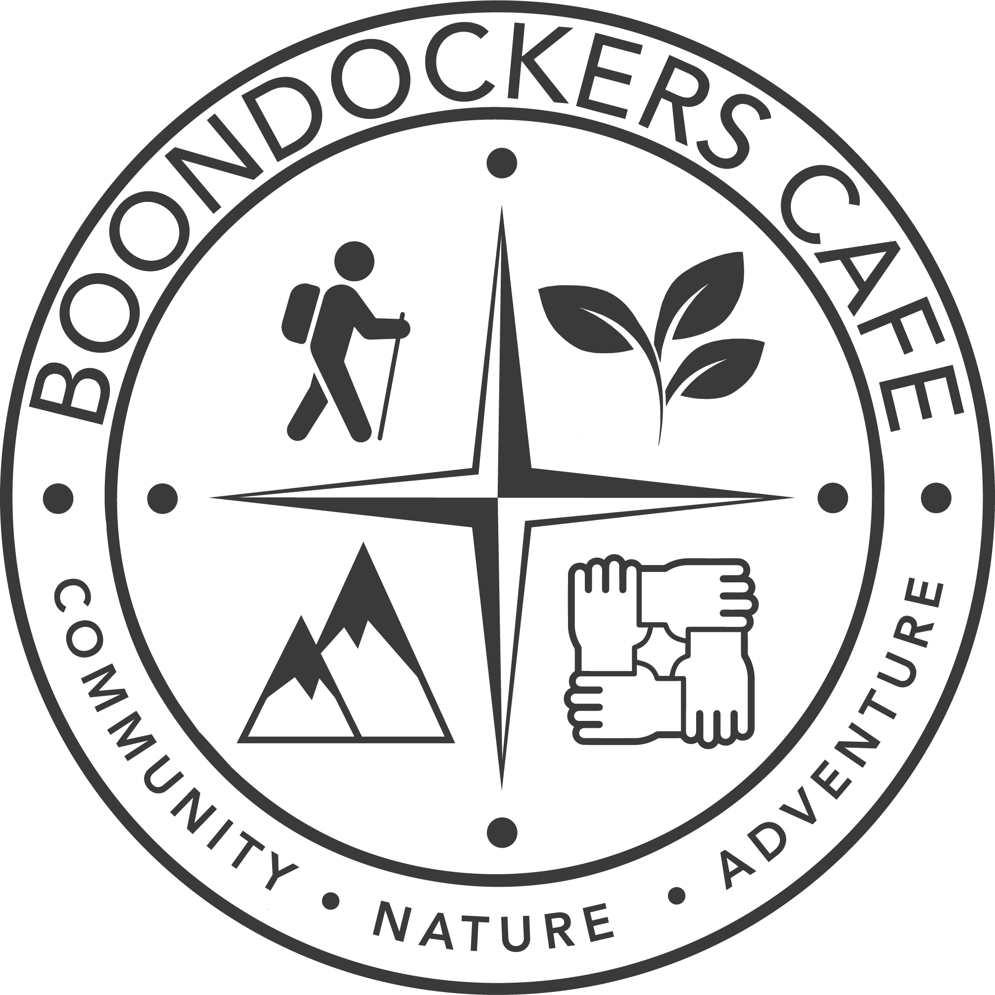 Boondockers Cafe Circle Logo